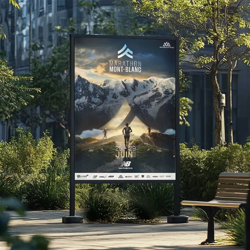 Marathon du Mont-Blanc logo et identite visuelle