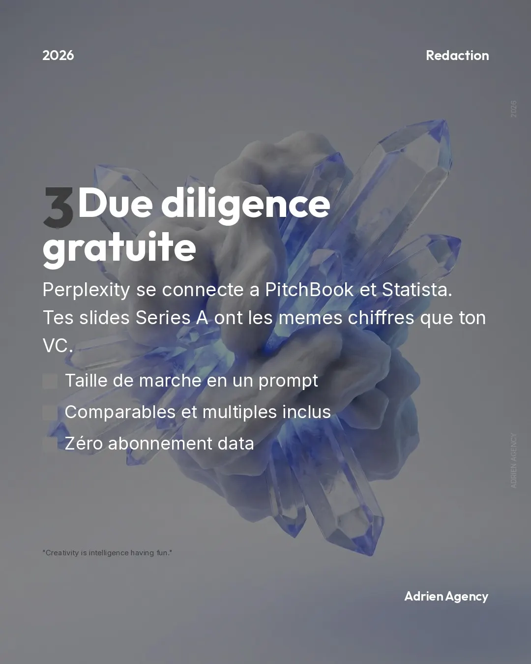 Due diligence gratuite. Perplexity se connecte à PitchBook et Statista.