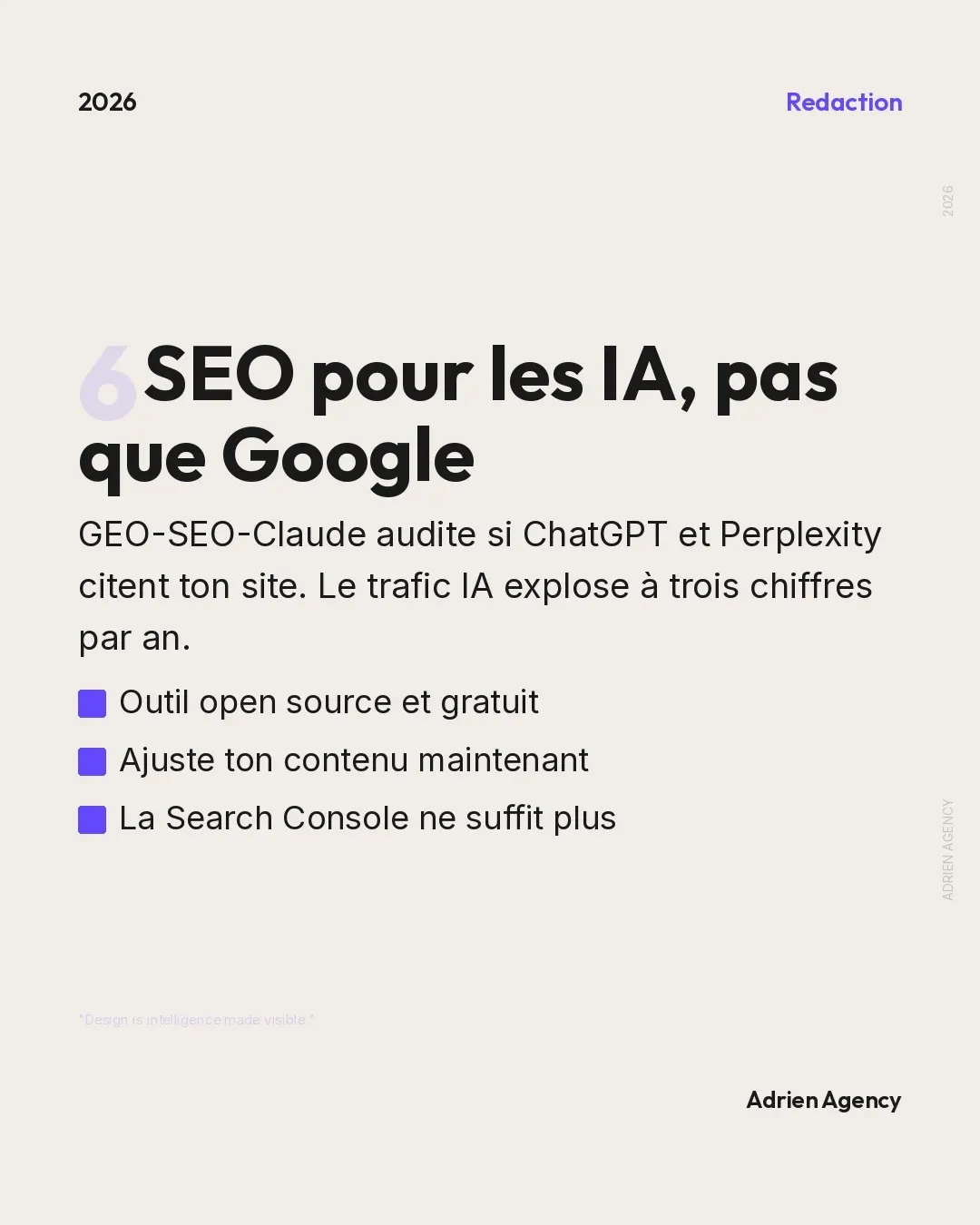 SEO pour les IA, pas que Google. GEO-SEO-Claude audite ta visibilité.