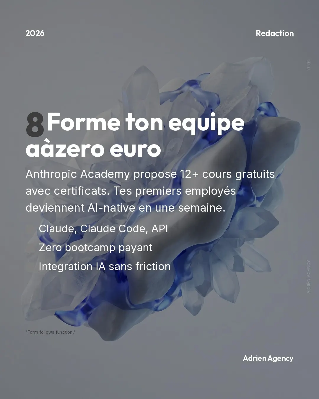 Forme ton équipe à zéro euro. Anthropic Academy, 12+ cours gratuits.