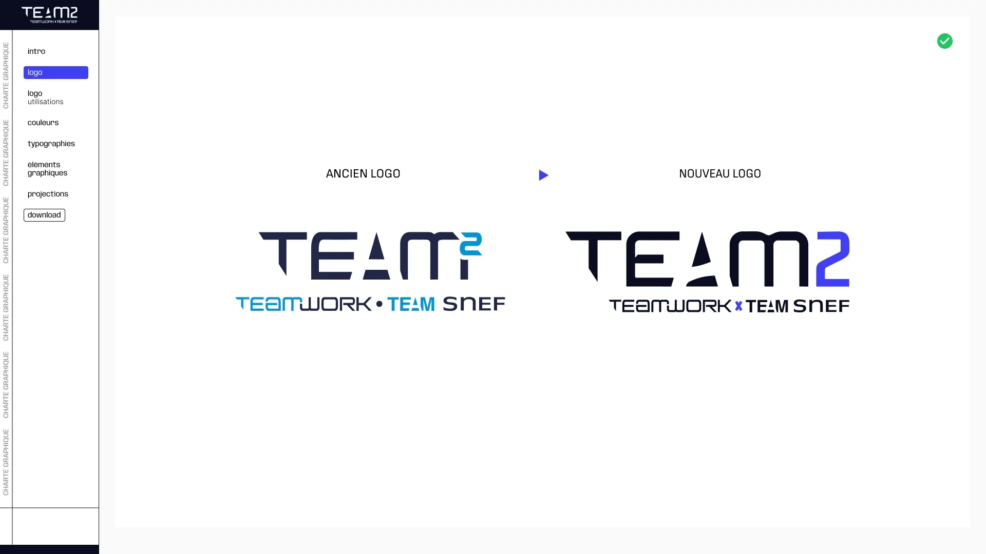 Team² grille de construction du logo et règles d'utilisation